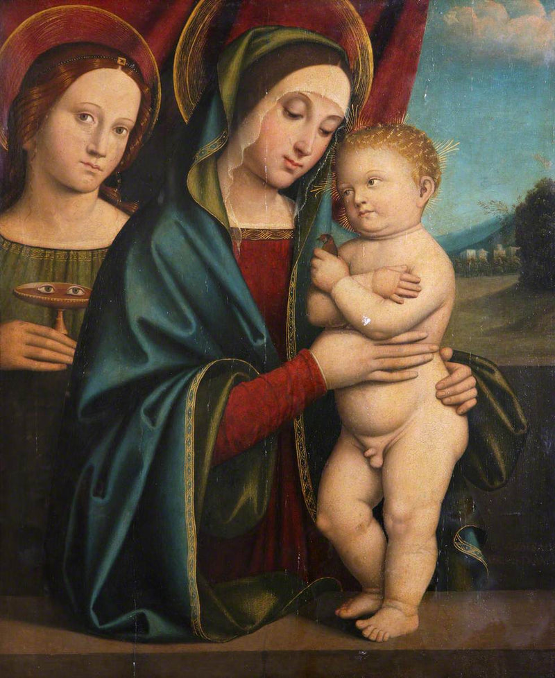 Maagd met Kind met Sint Lucia - Francesco Francia