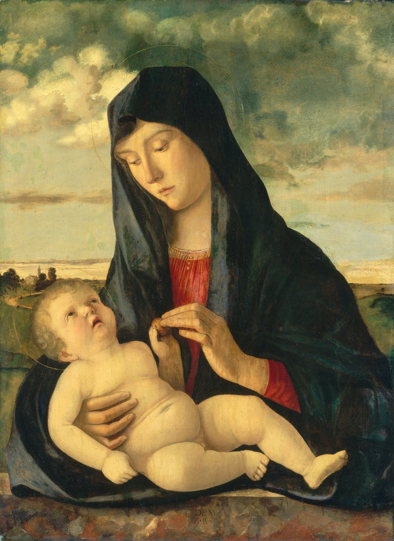 Maagd met Kind in een landschap - Giovanni Bellini