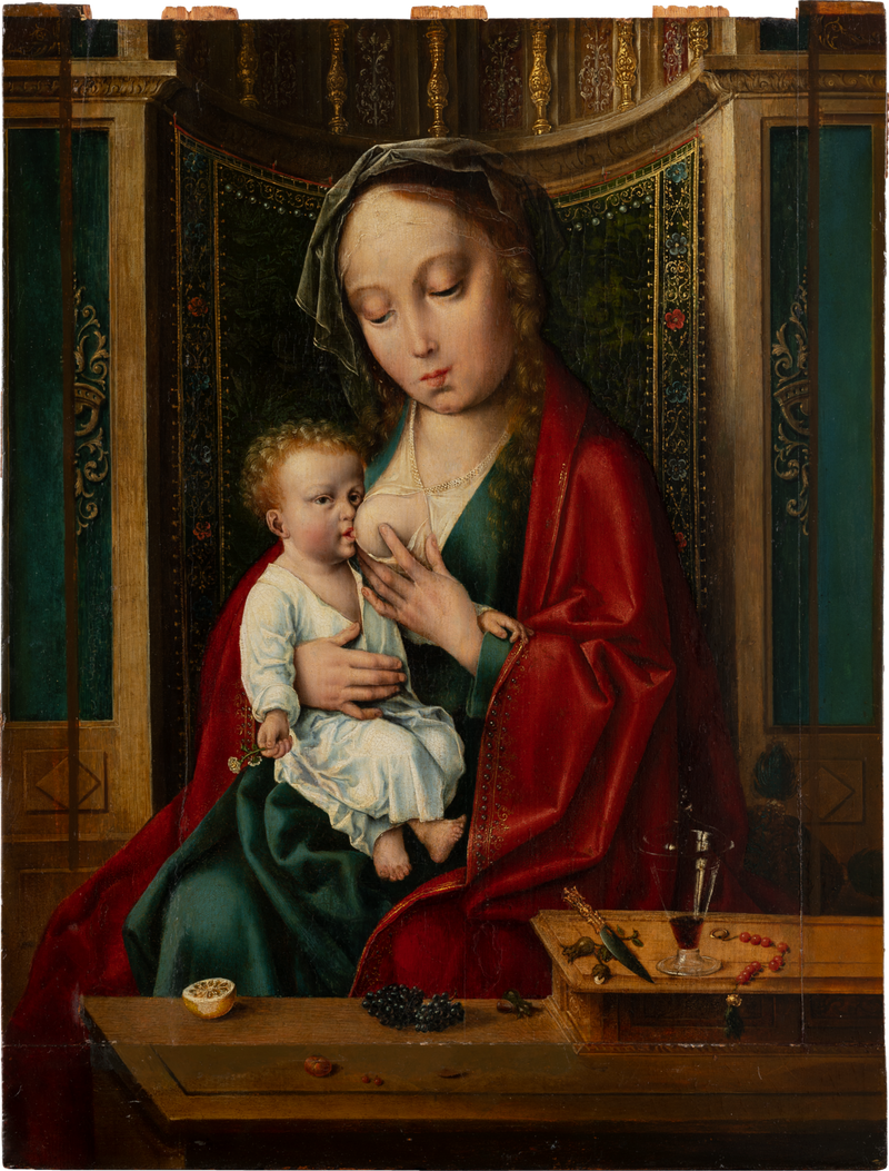 Maagd met Kind in een nis - Joos van Cleve