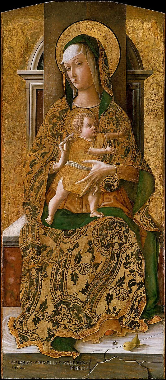 Maagd met Kind in majesteit - Carlo Crivelli