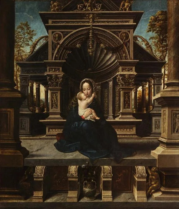 Maagd met Kind in majesteit - Jan Gossaert