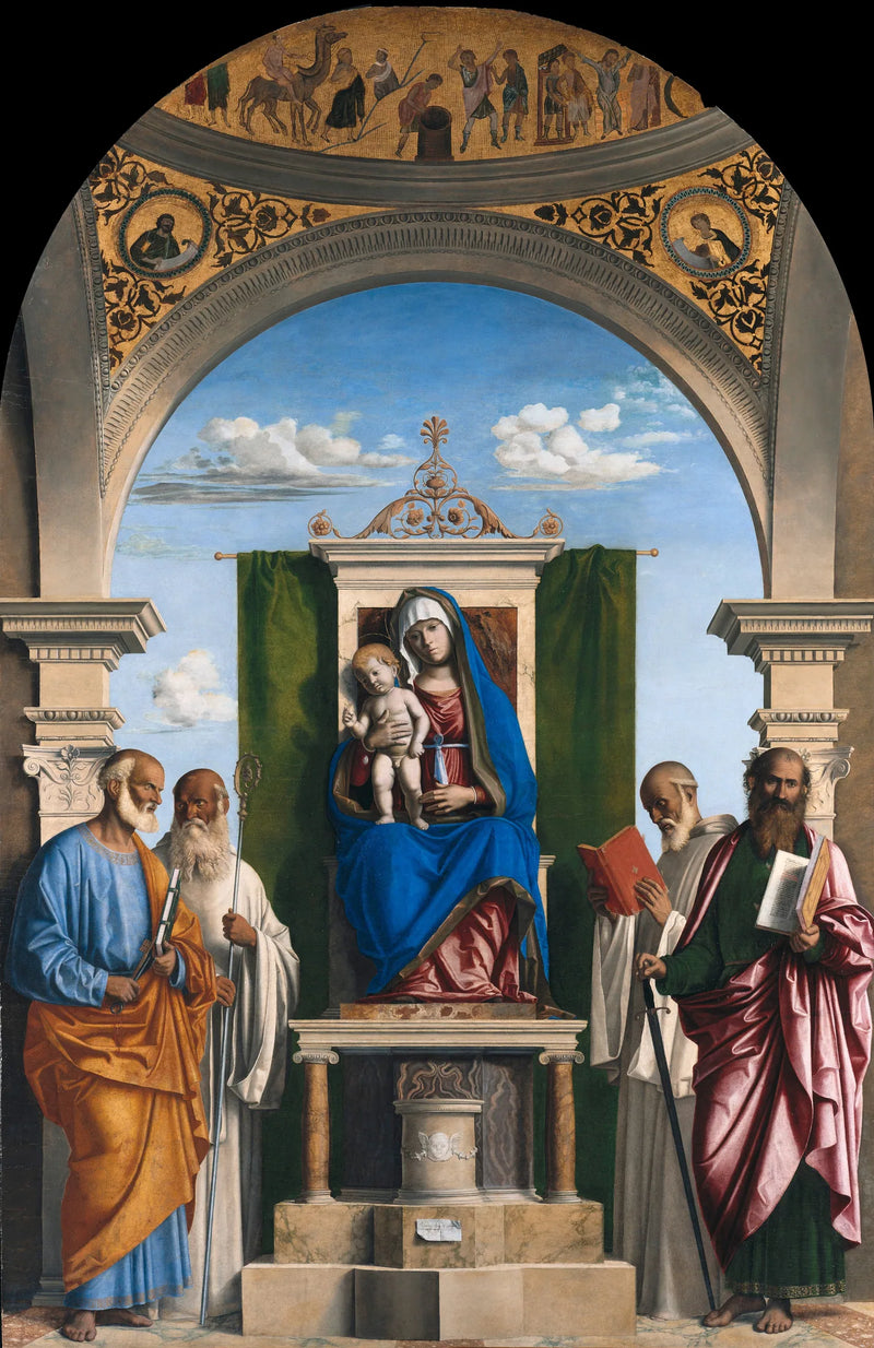 Maagd met Kind omringd door heiligen - Cima da Conegliano