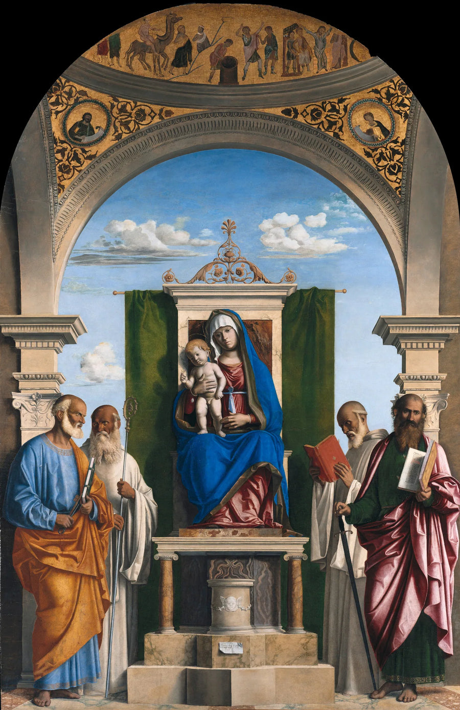 Maagd met Kind omringd door heiligen - Cima da Conegliano