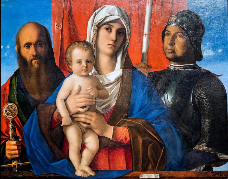 Maagd met Kind tussen Paulus en Sint-Joris - Giovanni Bellini