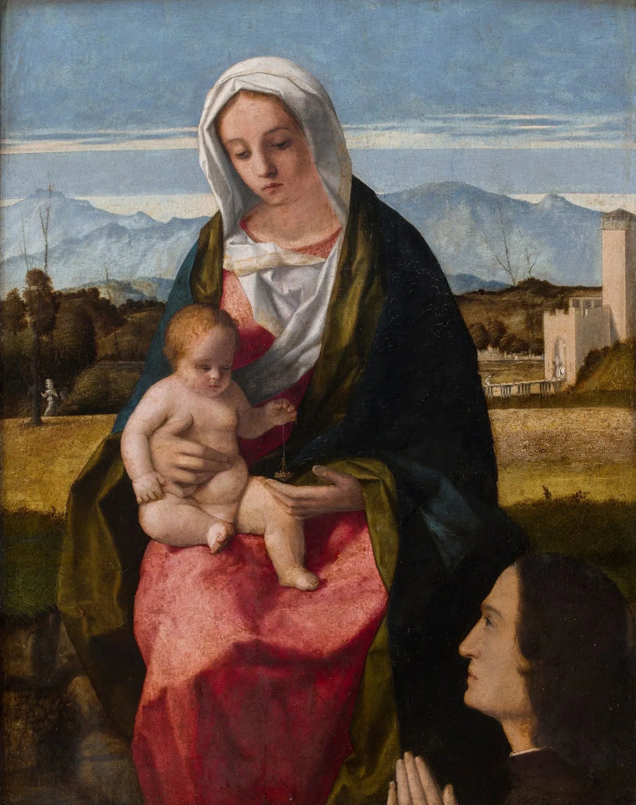 Maagd met Kind en donateur - Giovanni Bellini