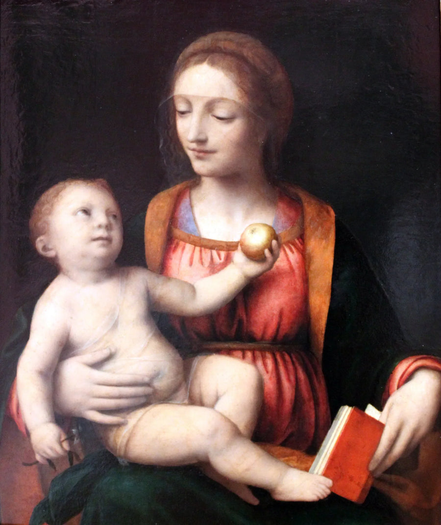 Maagd met Kind en appel - Bernardino Luini