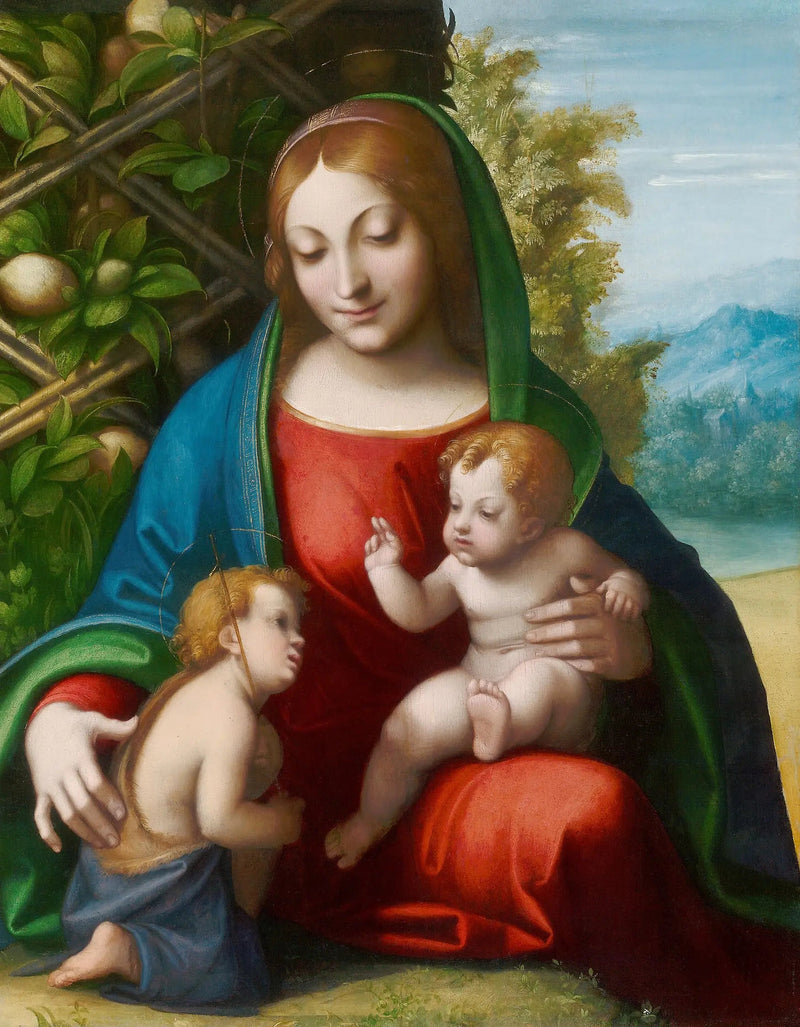 Maagd met Kind en Sint Jan - Antonio da Correggio