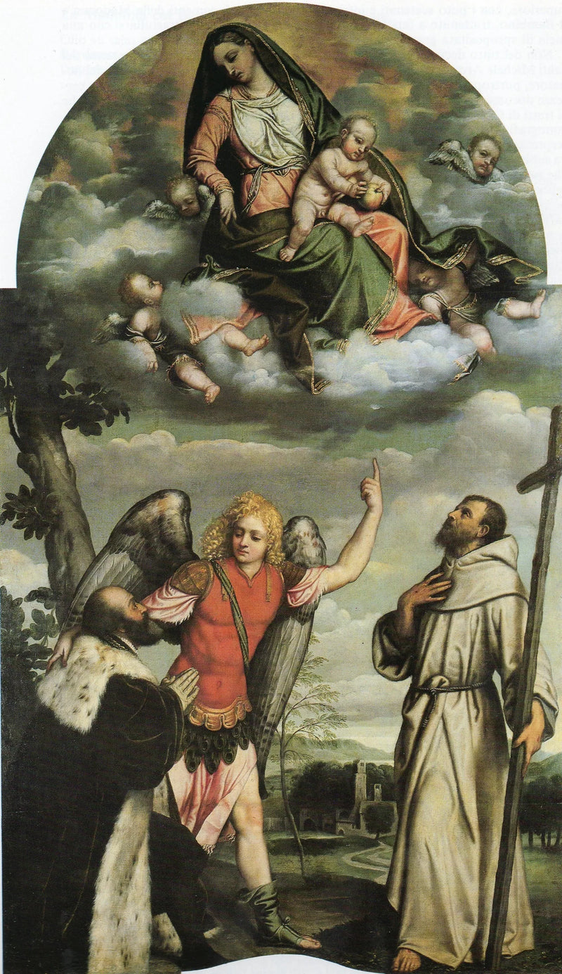 Maagd met Kind en heiligen - Alessandro Bonvicino