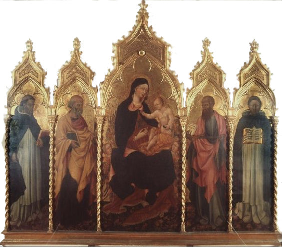 Maagd met Kind en heiligen - Giovanni di Paolo