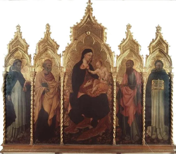 Maagd met Kind en heiligen - Giovanni di Paolo