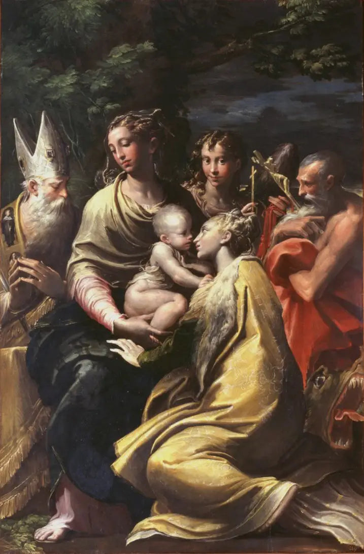 Maagd met Kind en heiligen - Parmigianino