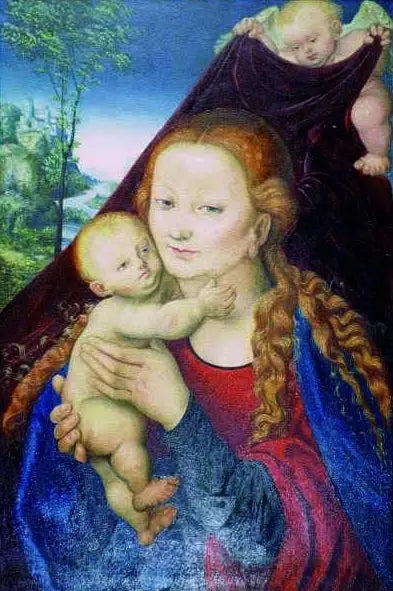 Maagd met Kind. - Lucas Cranach de Oudere