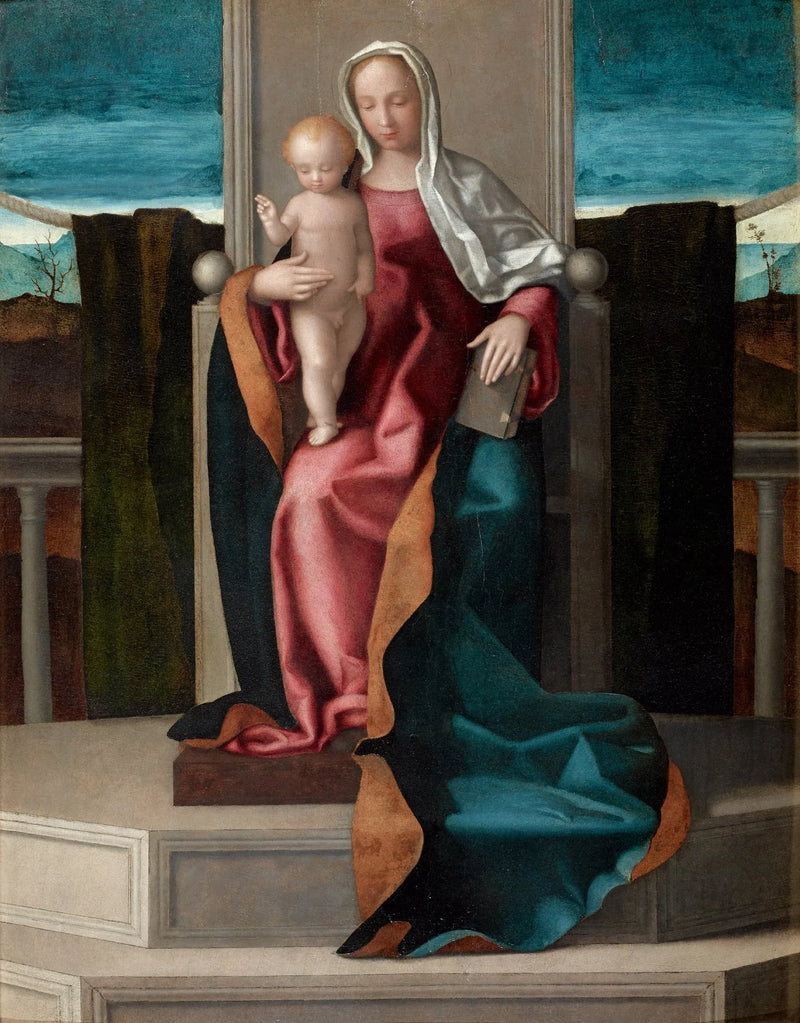 Maagd met Kind op een Troon - Giovanni Bellini