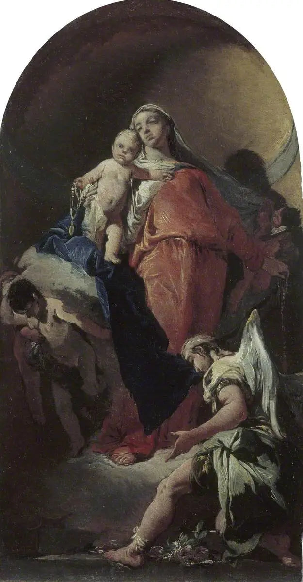 Maagd met Kind en Engel - Giovanni Battista Tiepolo
