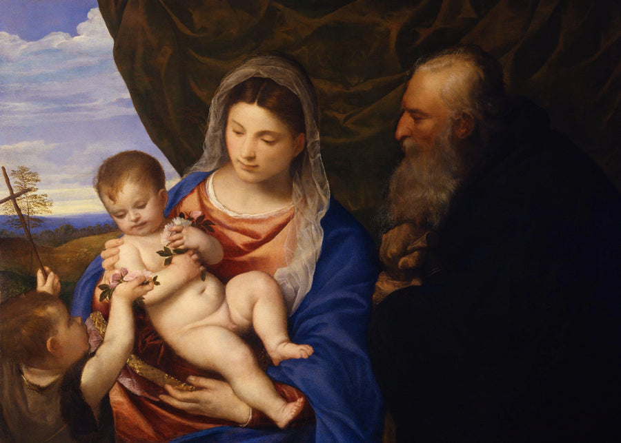 La Vierge aux roses - Titien