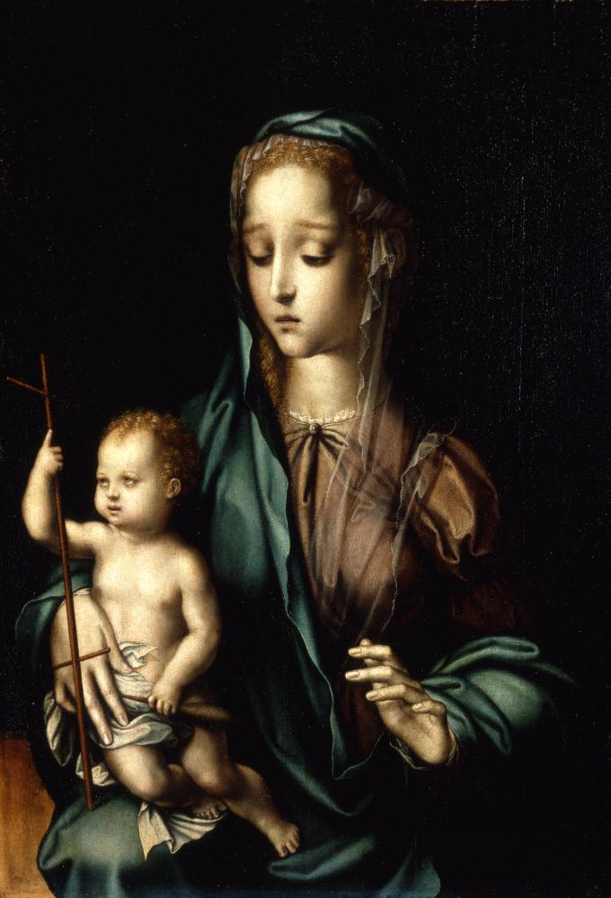 Maagd met de wolrolhouder - Luis de Morales