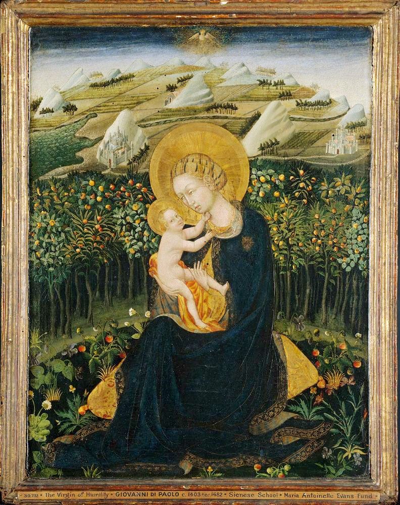 Vierge van nederigheid - Giovanni di Paolo