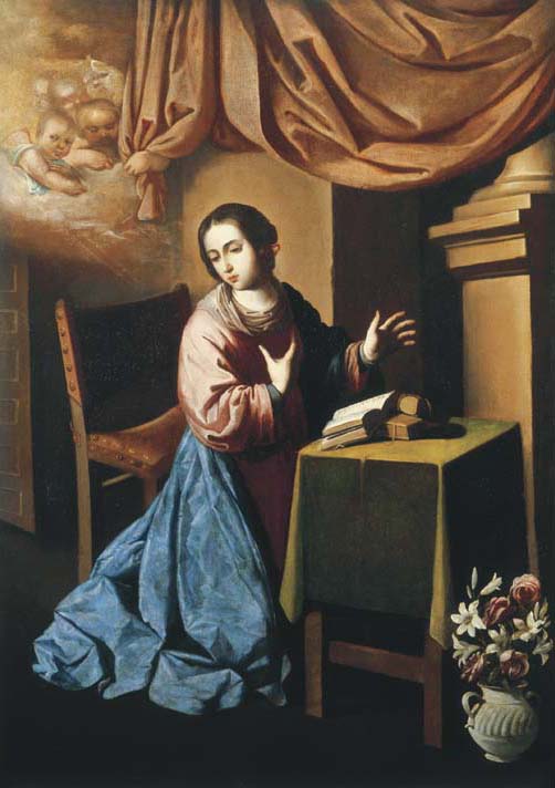 Maagd van de Aankondiging - Francisco de Zurbarán