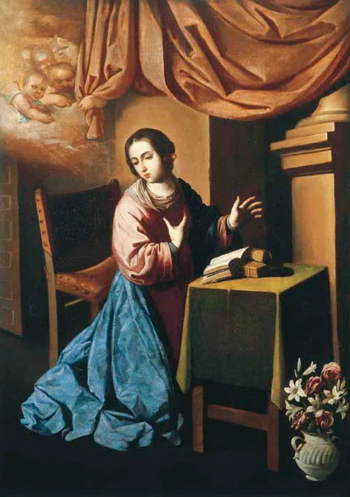Maagd van de Aankondiging - Francisco de Zurbarán