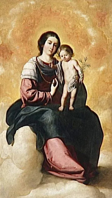 Maagd van de Rozenkrans - Francisco de Zurbarán
