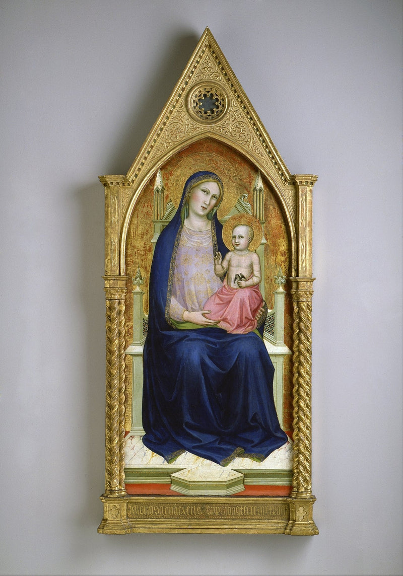 Maagd met Majesteit (uit een retabel in tien delen) - Lorenzo Monaco