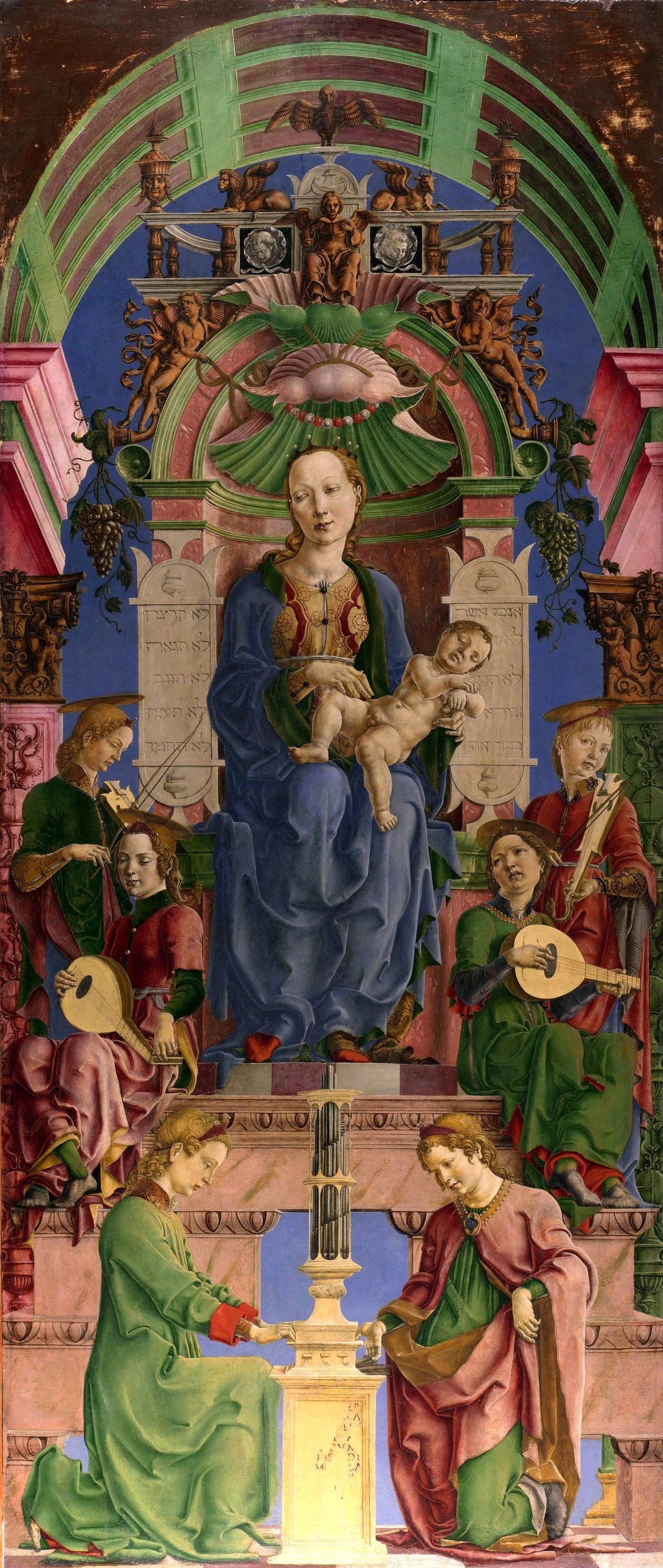 La Vierge et l'Enfant intronisés - Cosmè Tura