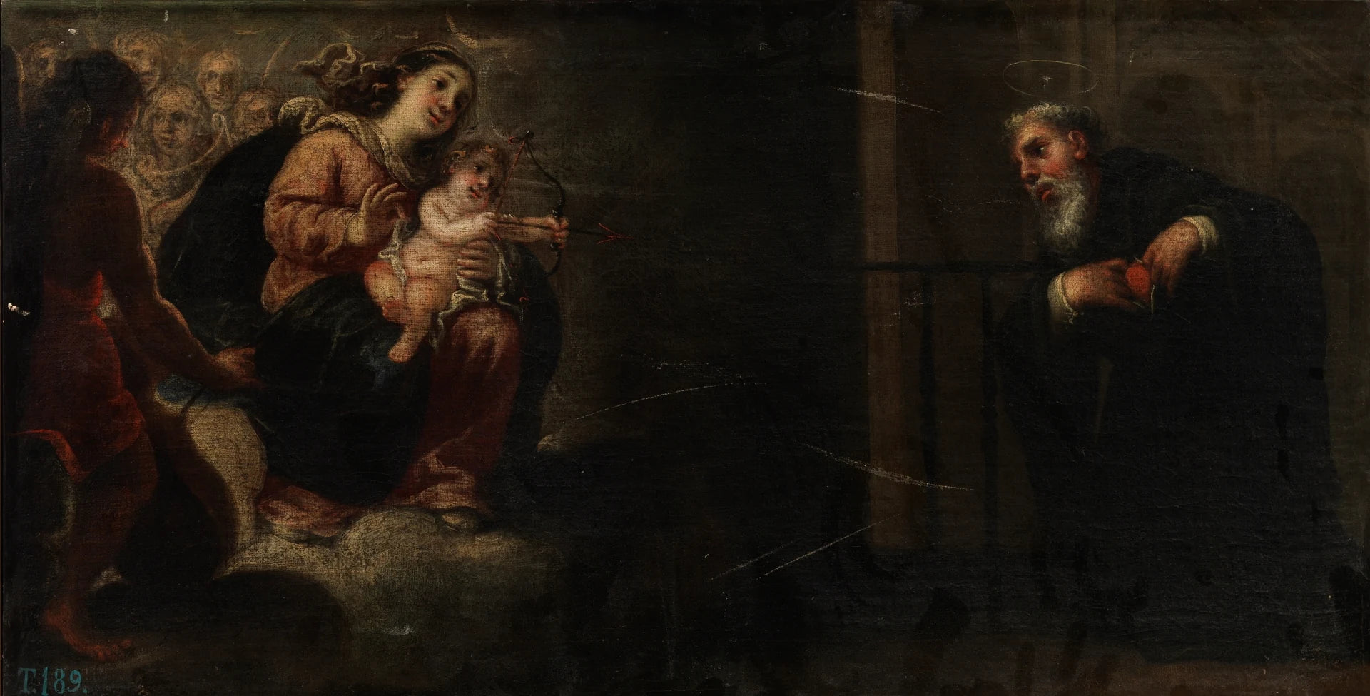 La Vierge et l'Enfant transverbérant le cœur à saint Augustin - José García Hidalgo