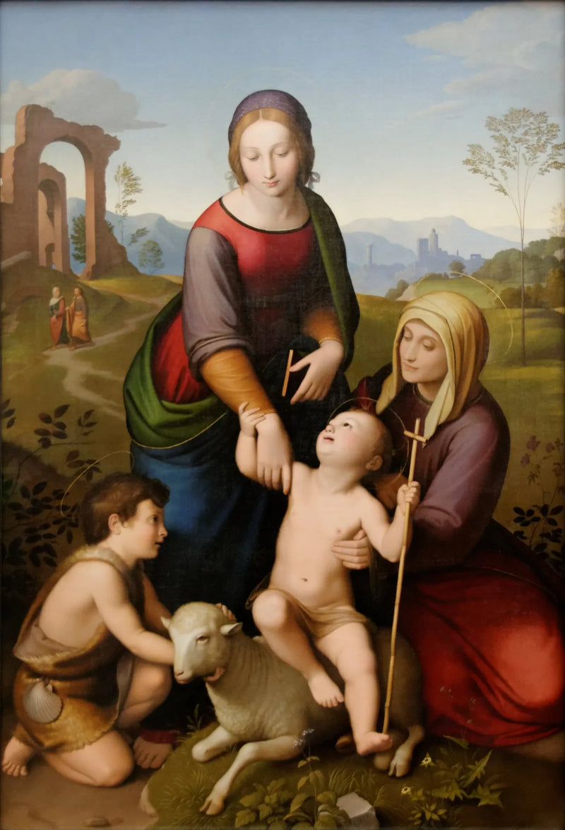 Maagd Maria, Sint Elisabeth, Jezus, Johannes de Doper - Johann Friedrich Overbeck