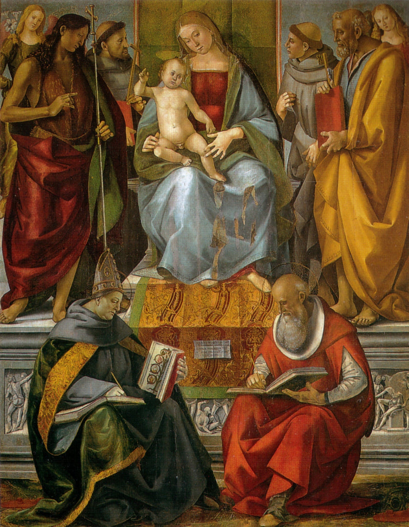 Maagd met heiligen - Luca Signorelli