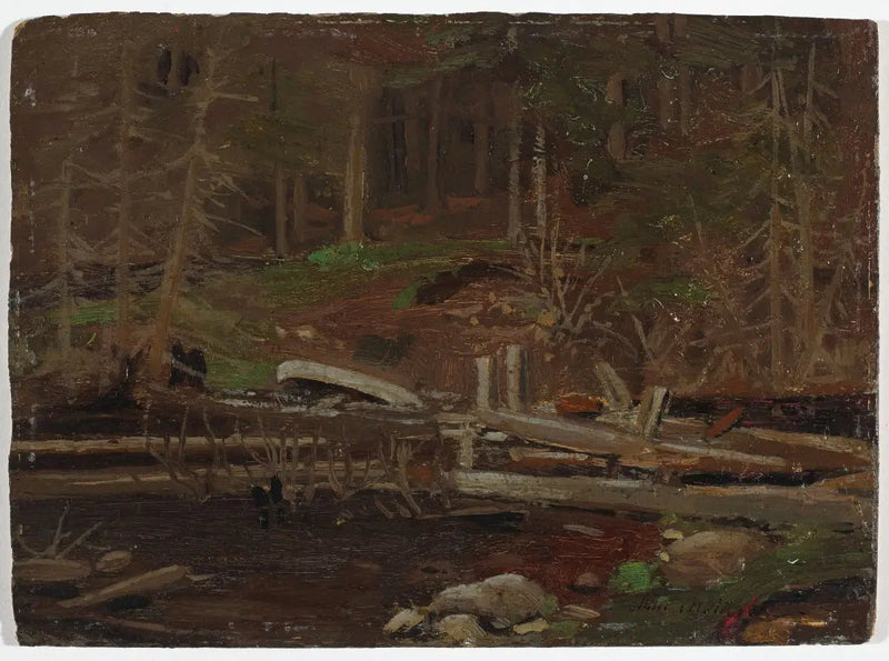 Oude houten dam, Algonquin Park - Tom Thomson

Source:
Vieux barrage de bois, parc Algonquin - Tom Thomson