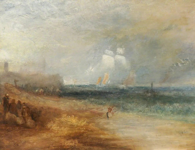 Uitzicht op het Strand bij Margate - J. M. W. Turner