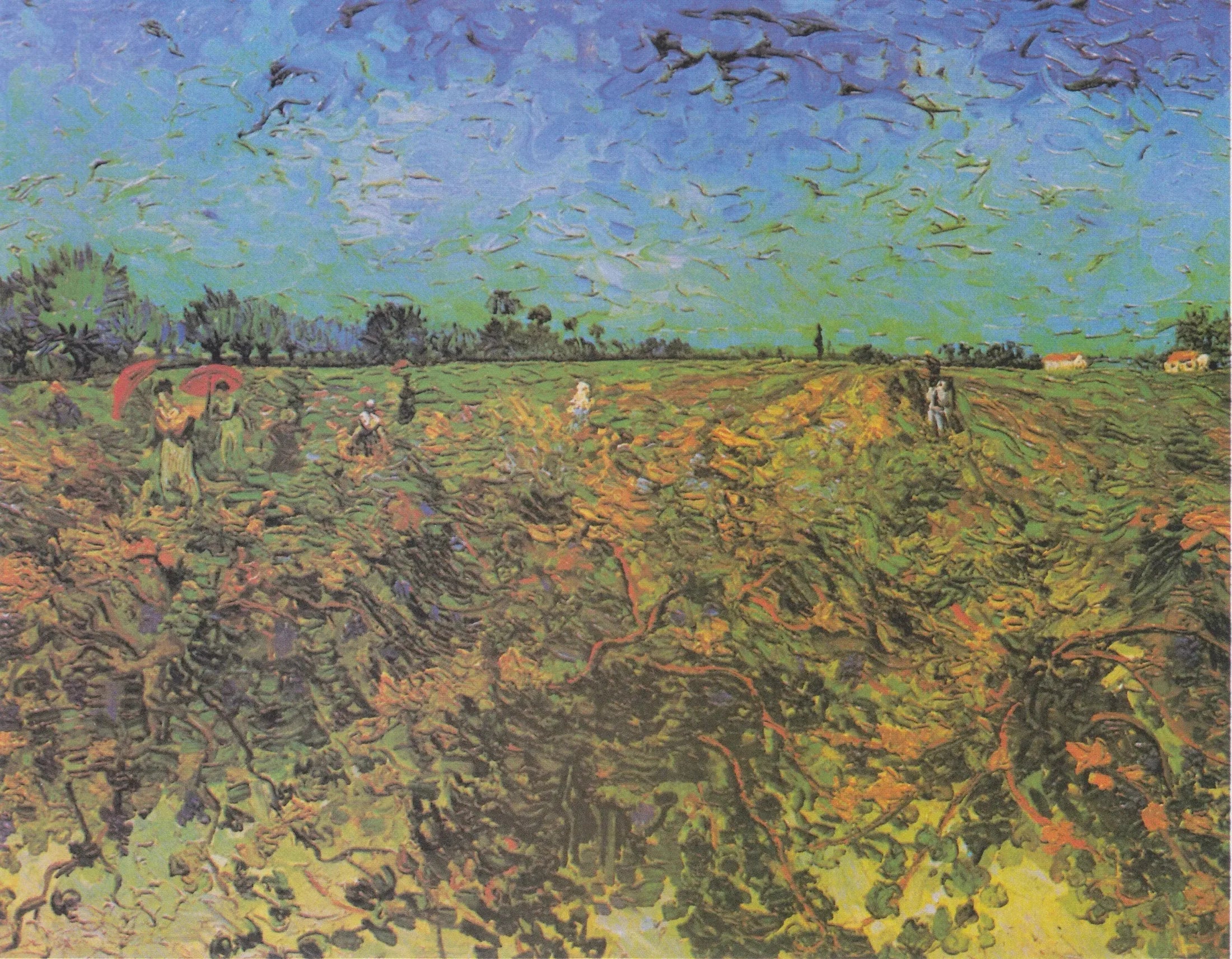Reproduction du tableau « Vigne verte - Vincent van Gogh » par Alpha Reproduction en peinture à l’huile