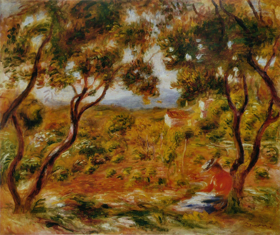 De Wijngaarden in Cagnes - Pierre-Auguste Renoir