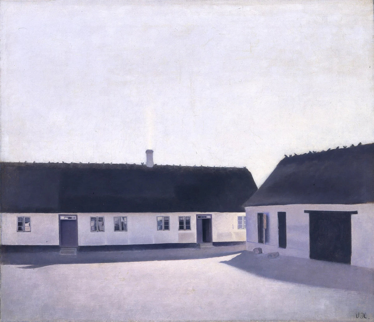 Boerderij in Refsnæs - Vilhelm Hammershøi