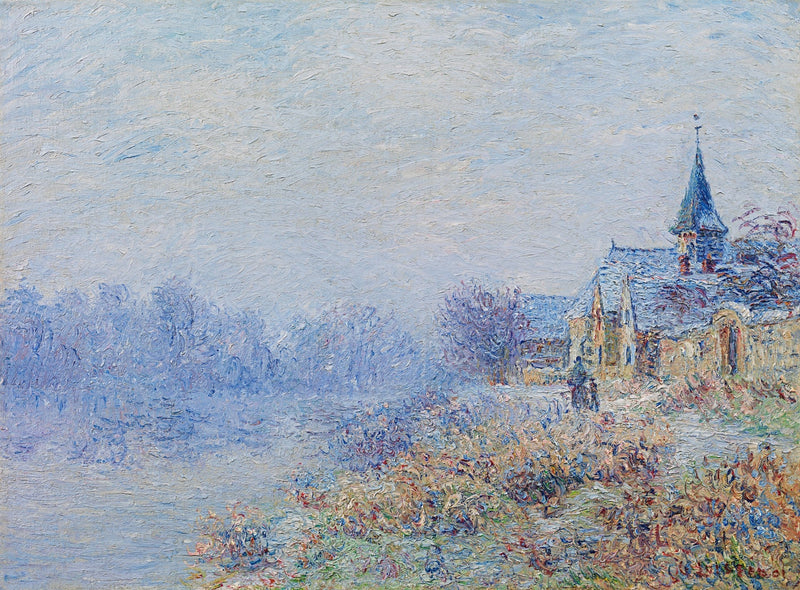 Dorp aan de rivier (Porte-Joie) - Gustave Loiseau