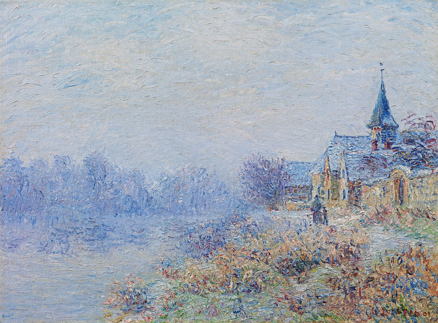 Dorp aan de rivier (Porte-Joie) - Gustave Loiseau