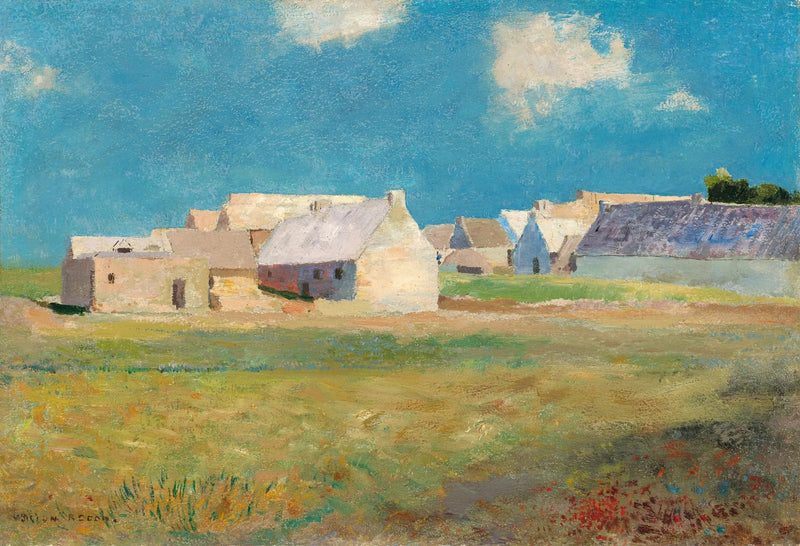 Bretons dorp - Odilon Redon