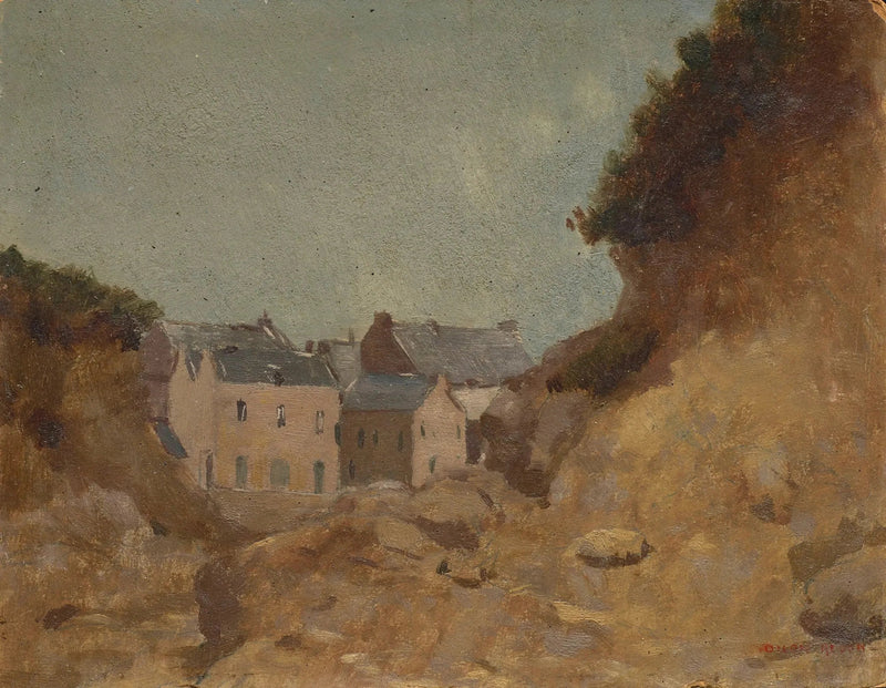 Dorp in de Basses-Pyrénées - Odilon Redon