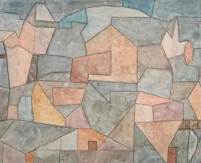 Dorp tussen de rotsen (Ort in Felsen) - Paul Klee