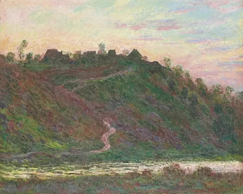 Het dorp La Roche-Blond, avondeffect W1238 - Claude Monet