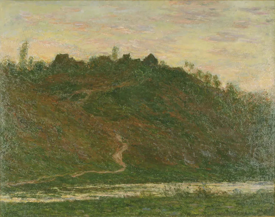 Het dorp La Roche-Blond, Avondeffect - Claude Monet