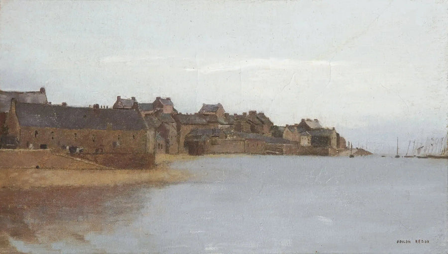 Dorp aan de kust van Bretagne - Odilon Redon