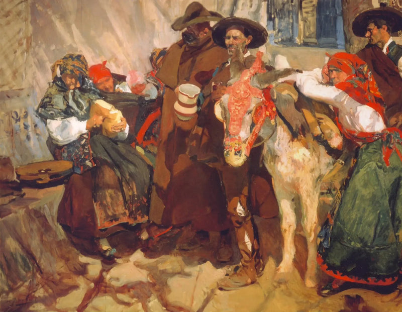 Dorpelingen van Léon - Joaquín Sorolla