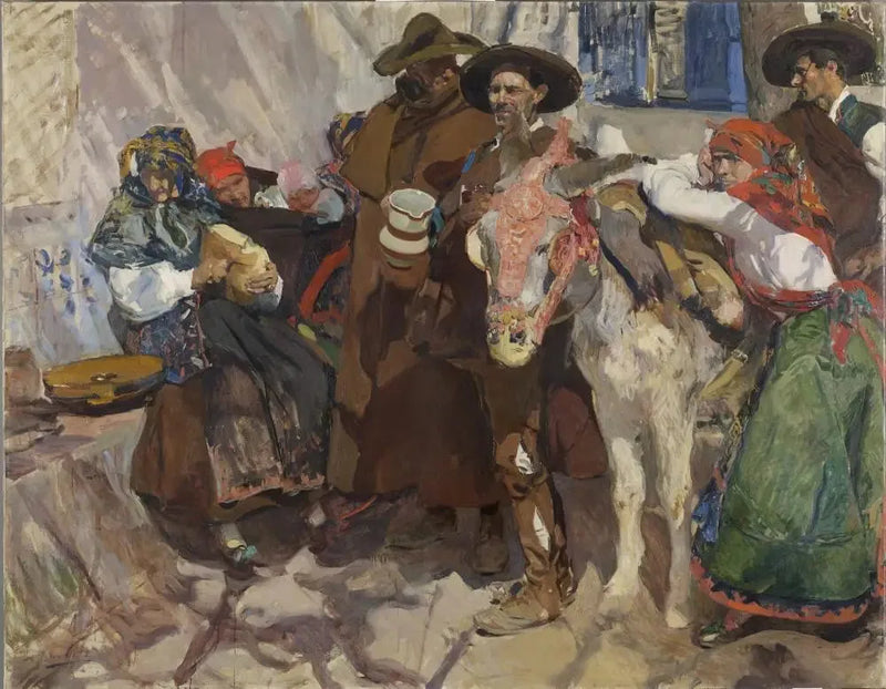 Dorpelingen van Léon - Joaquín Sorolla