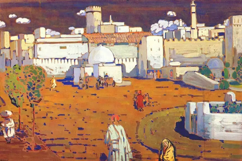 Arabische stad - Vassily Kandinsky