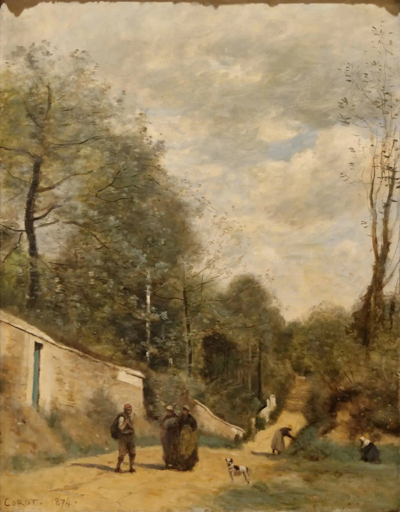 Ville-d'Avray, het spoorwegpad - Jean-Baptiste Camille Corot