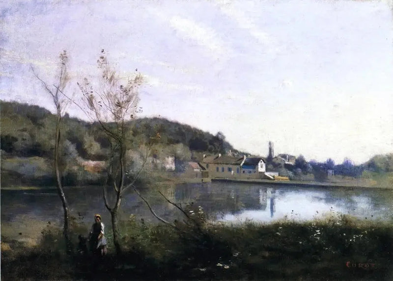 Ville-d'Avray, de grote vijver en zijn villa's - Jean-Baptiste Camille Corot
