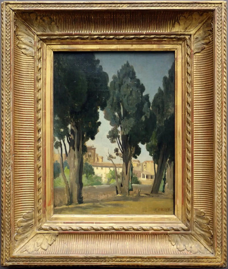 Villeneuve-les-Avignon. Terras van de tuin van het hospitaal - Jean-Baptiste Camille Corot
