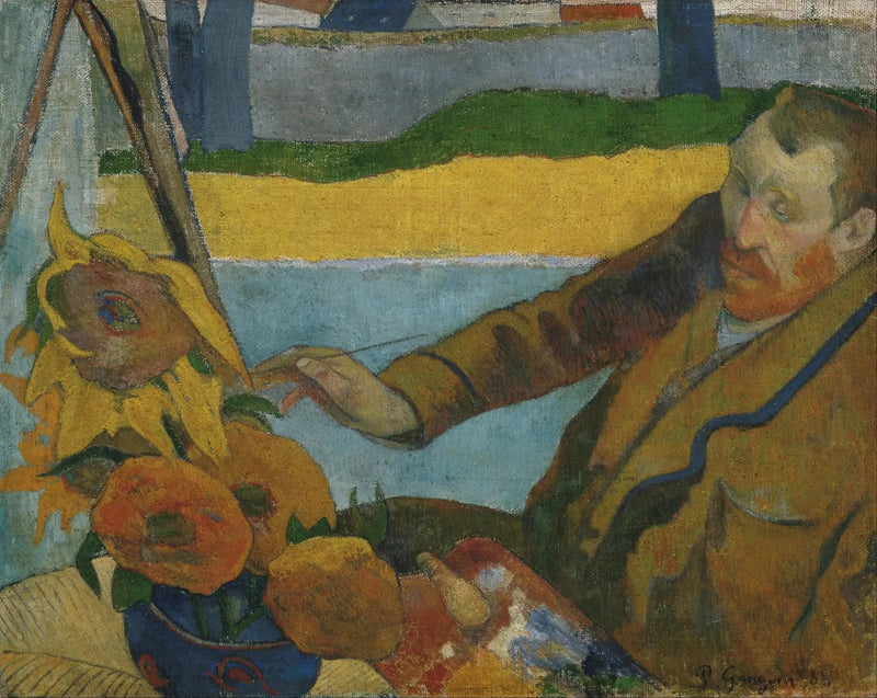 Vincent van Gogh die de zonnebloemen schildert - Paul Gauguin