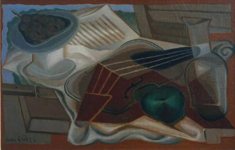Viool en fruitschaal - Juan Gris